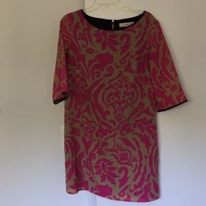 Ann Taylor Quarter sleeve printed dress